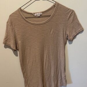 James Perse Light Brown Short Sleeve Tee